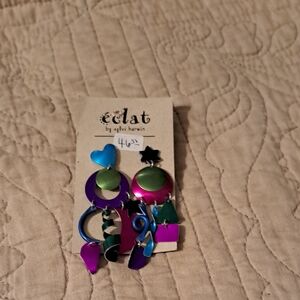 Multicolor Geometric Earrings